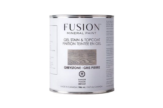 Fusion Mineral Paint Gel Stain and Top Coat Greystone