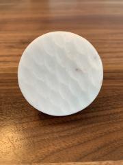 Textured White Stone Knob